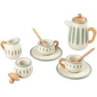 Sebra leker Te-Sett - Tre - Classic+ White/Sage - - OneSize - Lekekjøkken