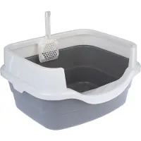 TIAKI kattetoalett Stormy - mørk grå / hvit