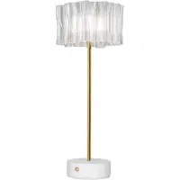 Slamp Accordéon Battery bordlampe, Prisma/hvit