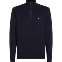 Tommy Hilfiger Pima Org Ctn Mock Genser Med Halv Glidelås