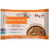 Nature’s Variety Nature's Variety biter i saus 44 x 85 g - Kalkun & tunfisk