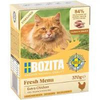 Bozita Økonomipakke: Tetra Biter i saus 24 x 370 g - Sterilsed med kylling