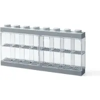 Room copenhagen minifigur display case för 16 minifigurer, grå