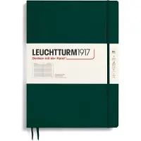 Adlibris Notatbok A4+ Slim Linjert Skoggrønn Leuchtturm1917
