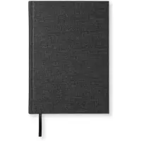 Adlibris Notatbok A5 Slim Ulinjert Transparent Svart Paperstyle