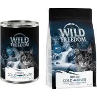 Wild Freedom Adult Sterilised 6 x 400 g – kornfri oppskrift - Cold River - Sei & Kylling