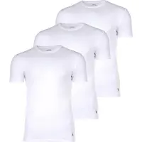 Ralph Lauren for man. 714830304003 Pack of 3 white crew neck t-shirts (S), Homewear, Cotton, Short sleeve
