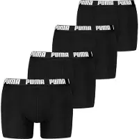 Puma Boxer Briefs (4-Pack) Men, Clothing, Black/Grey Melange, 4