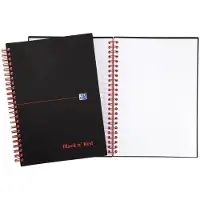 Oxford Notesbog Oxford Black n' Red, A5, linjeret, spiral