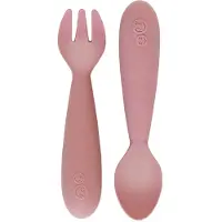 Ezpz Bestikk - 2-pack - Silikon - Støvet Roa - - OneSize - Bestikk