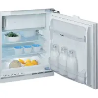 Whirlpool WBUF011 - Kjøleskap med fryserboks - innebygd - fordypning - bredde: 60 cm - dybde: 55 cm - høyde: 82 cm - 126 liter - Klasse E - hvit