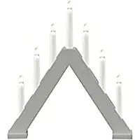 Konstsmide Adventstake Grå tre 7 lys 34cm