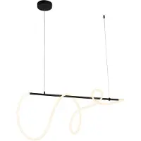 QAZQA Designpendel svart inkl. LED 3-trinns dimbar - Danisha