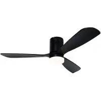 QAZQA Takvifte svart 132 cm inkl. LED dimbar med fjernkontroll - Sofia
