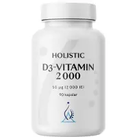 Holistic D3-vitamin 2000 IE (50 µg) 90 vegetabilske kapsler