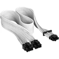 Corsair Premium individually sleeved 12VHPWR - Hvit