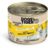 Dogs'n Tiger Økonomipakke godbitmeny 12 x 200 g - Kylling med ørret I Kitten