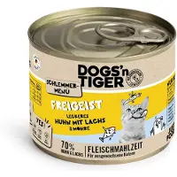 Dogs'n Tiger Økonomipakke godbitmeny 12 x 200 g - Kylling med laks