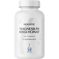 Holistic Magnesiumbisglycinat 100 mg 90 Vegetabilske kapsler