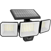 Philips LED-solcelledrevet vegglampe Nysil, 3 lyskilder, sensor