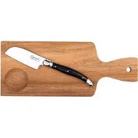 Laguiole Cheese knife Santoku with serving board SET 2 SdV
