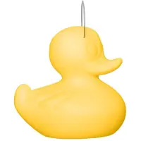 Goodnight Light LED-designlampe DUCK-DUCK S for utendørs bruk i gul farge
