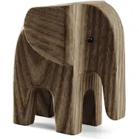 Novoform trefigur - Baby Elephant - Røykfarget - - OneSize - Dekorasjon