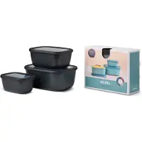 Mepal Cirqula multiskålsett 3 deler nordic black