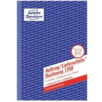 Avery Zweckform - Skjema for ordre/frakt/faktura - 40 ark - A5 (148 x 210 mm) - triplikat - karbonfri