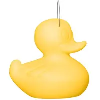 Goodnight Light LED-designlampe DUCK-DUCK XL for utendørs bruk i gul farge