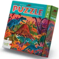 Crocodile Creek Puslespill - 60 Brikker - Blendende Dinosaurs - - OneSize - Puslespill