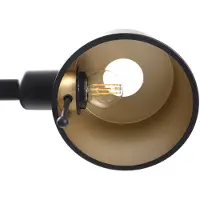LUCANDE gulvlampe Silka, høyde 216 cm, svart, metall