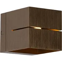 QAZQA Smart vegglampe mørk bronse 9,7 cm inkl. WiFi G9 - Transfer Groove
