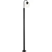 QAZQA Moderne lykt svart med plast 200 cm IP44 - Sfera