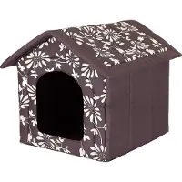 HOBBYDOG Buda med blomster - brun R1