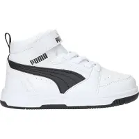 Puma Rebound V6 Mid Sneakers Kids, Shoes, White/Black, 31