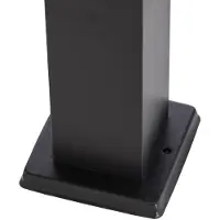 LINDBY Honula sokkellampe, 45 cm, mørkegrå, IP44, E27