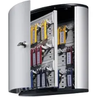 Durable Nøkkelskap NØKKELBOKS 36 - aluminium, med sylinderlås
