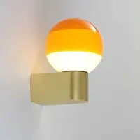 Marset LED-vegglampe Dipping Light A1, oransje/gull