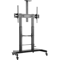 Gembird - Vogn - for TV - height-adjustable, with caster wheels - stål - skjermstørrelse: 60-100
