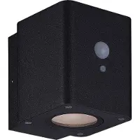 MEGATRON Loky LED-solcellelampe, sensor, kantet