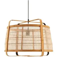LINDBY hengelampe Liriana, bambus, jern, Ø 45 cm, E27