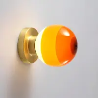 Marset LED-vegglampe Dipping Light A2, oransje/gull