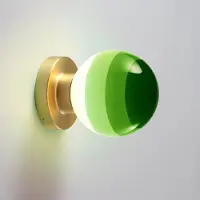 Marset LED-vegglampe Dipping Light A2, grønn/gull