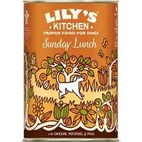 Lily's Kitchen Dinner til hunder 6 x 400 g - Kylling med poteter og erter
