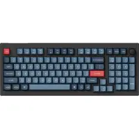 Keychron V5 MAX QMK/VIA Wireless RGB Hot Swap Jupiter Banana - Carbon Black - Gamingtastatur - Uten numpad - Nordisk - Svart
