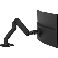Ergotron HX - Monteringssett (leddarm, skrivebordsklemmemontering, forlengerarm, kausemontering, svingtapp) - Konstant kraftteknologi - for LCD-display / bøyd LCD-display - matt svart - skjermstørrel