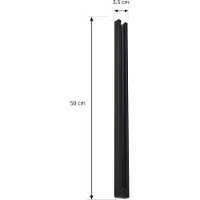LINDBY Linaro strømskinne, 50 cm, svart, 1-fase skinne