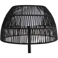LUCANDE LED-gulvlampe Heribio, svart, jern, 153 cm