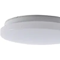 LINDBY LED utendørs taklampe, Kirkola, 4000 K, Ø 26 cm, hvit